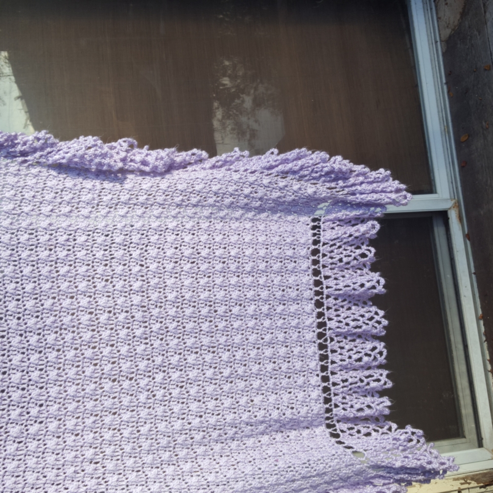 Crochet throw